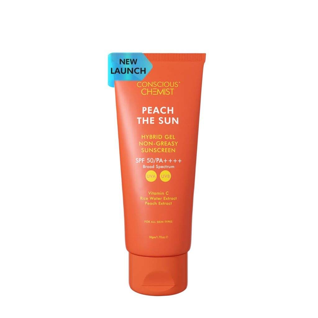 Peach The Sun Hybrid Gel Sunscreen SPF 50 PA ++++