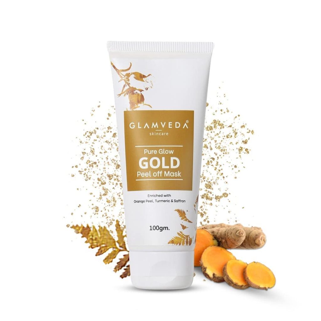 Glamveda Pure Glow Gold Peel Off Mask | Reduces fine lines, wrinkles